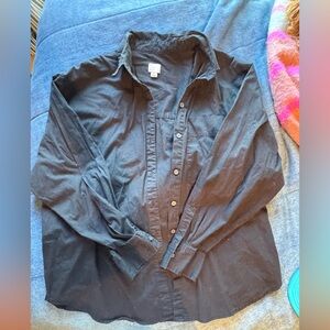 A New Day Classic Black Button Up